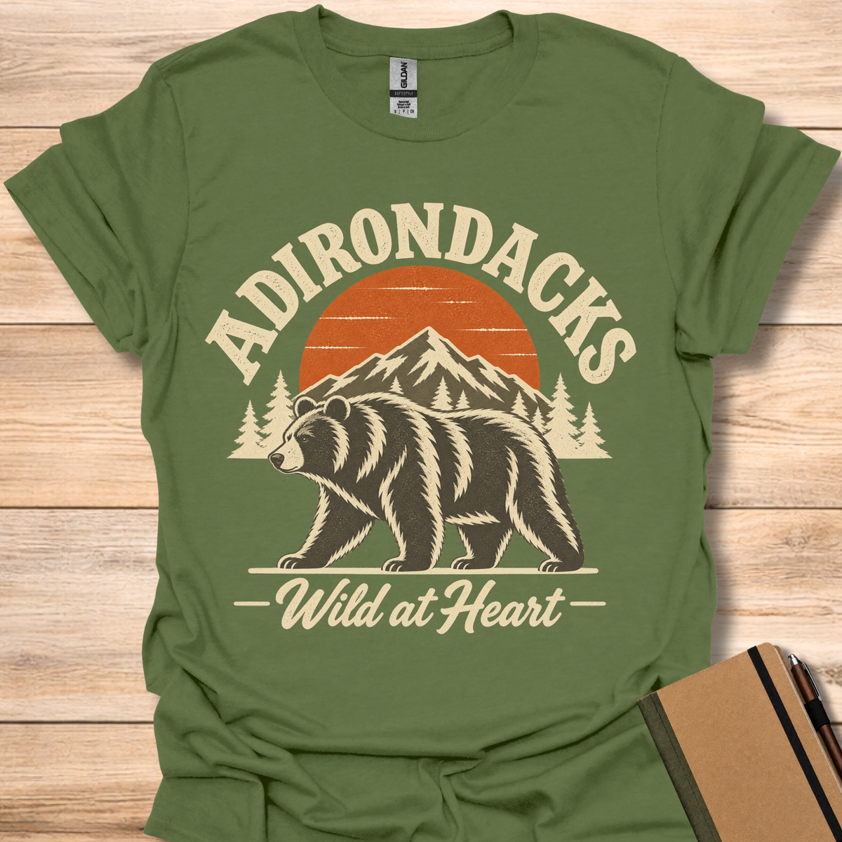 Adirondacks Wild At Heart - Military Green