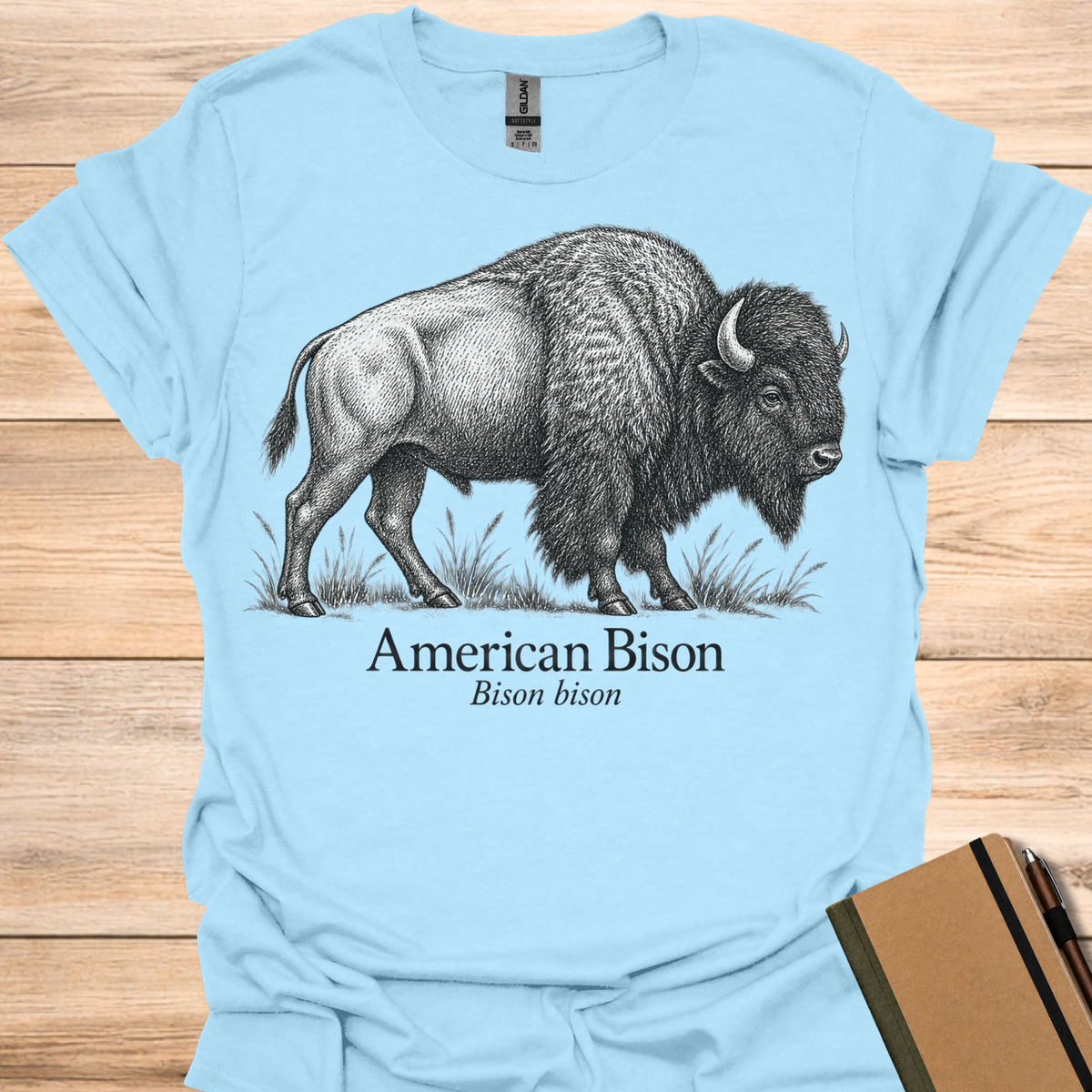 American Bison - Light Blue