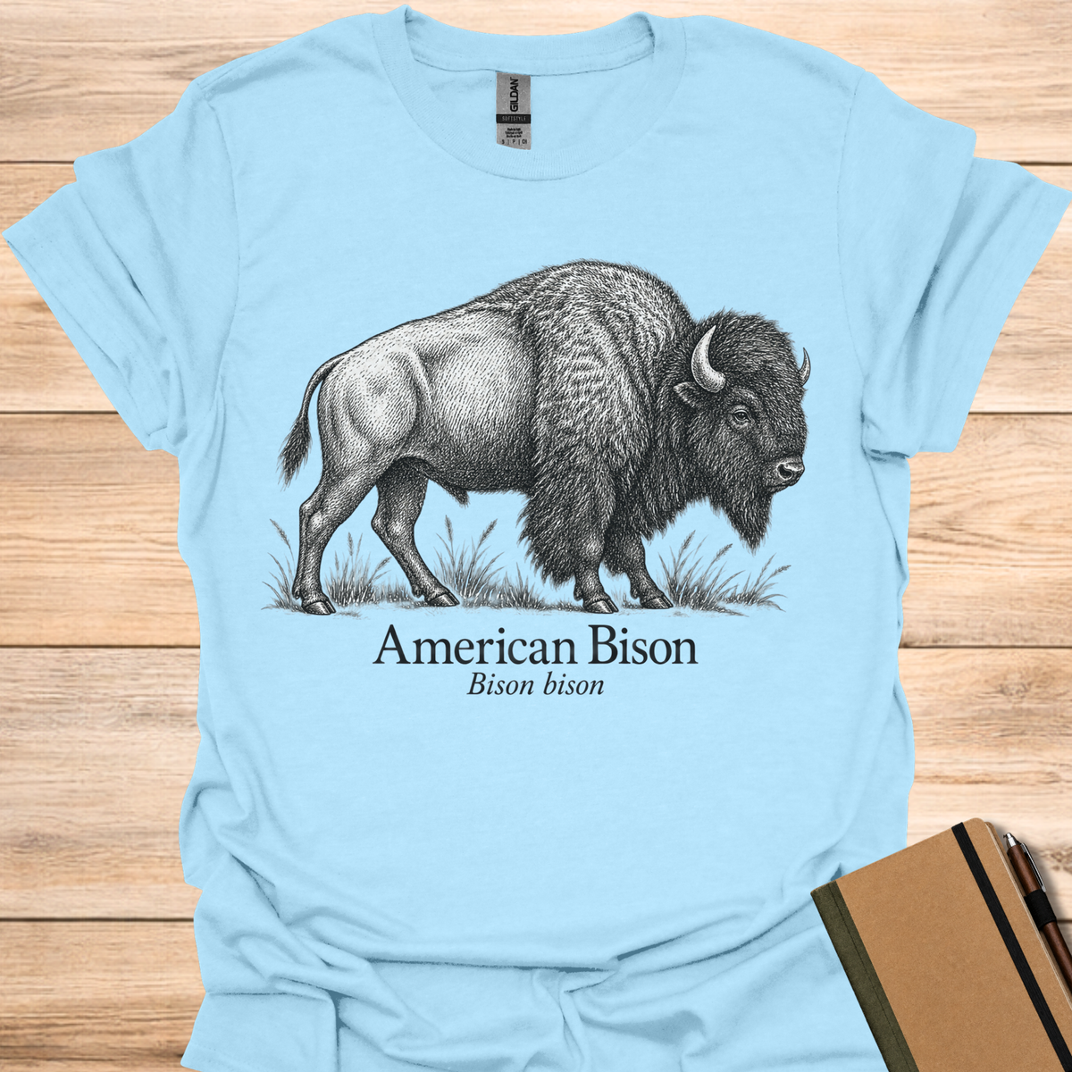 American Bison - Light Blue