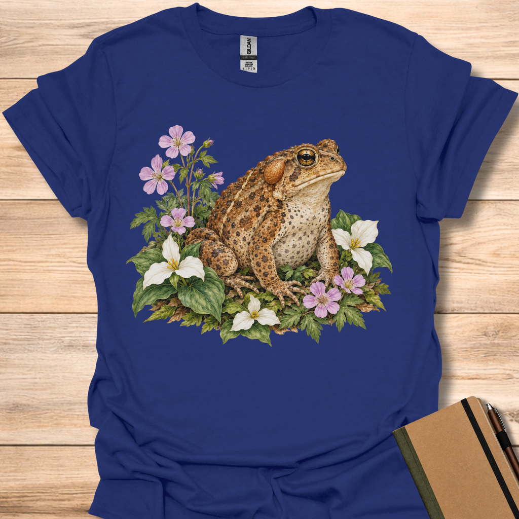 American Toad In Trillium - Navy