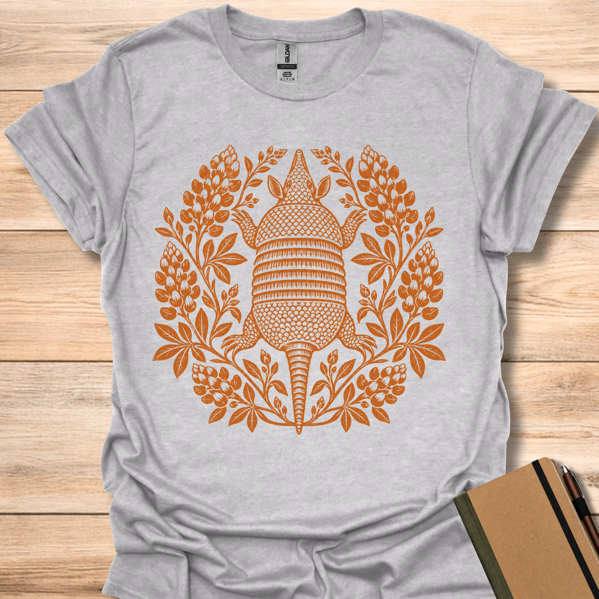 Armadillo Block Print - Sport Grey