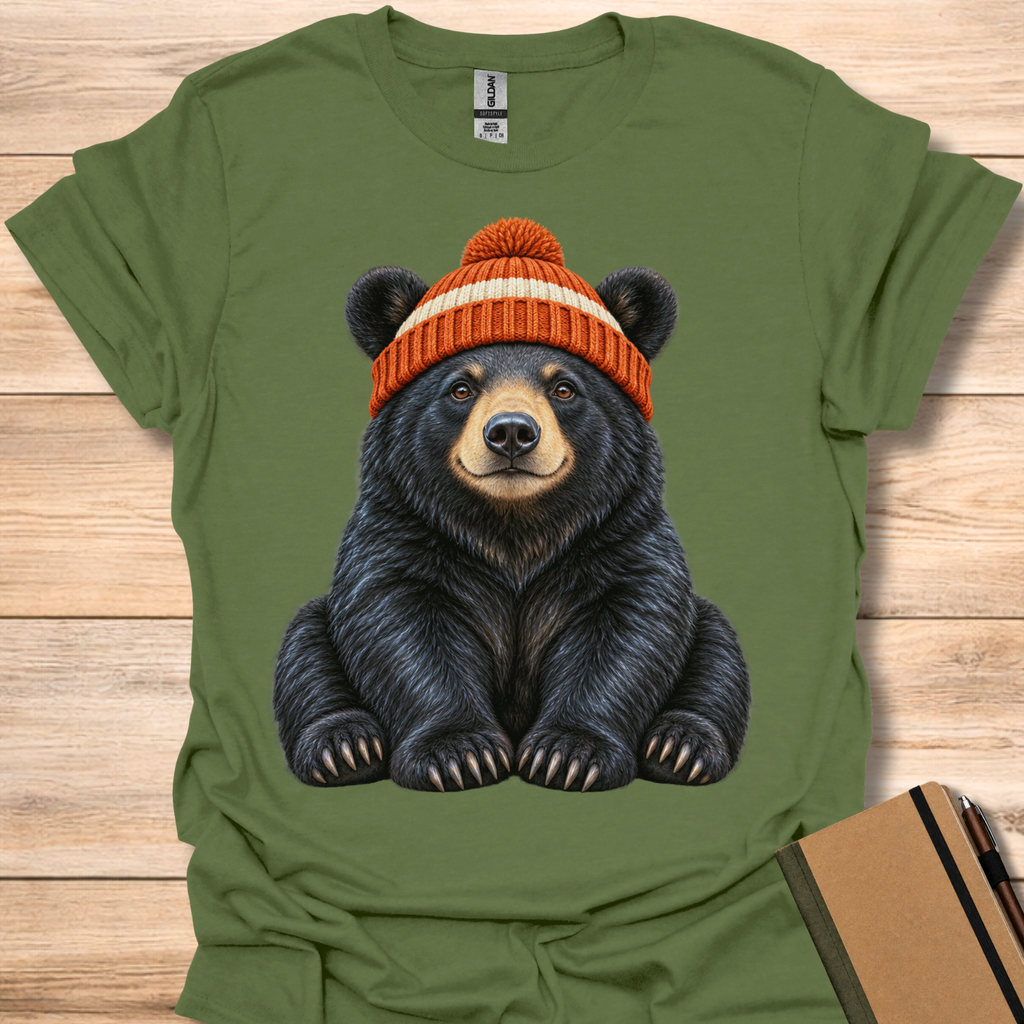 Beanie Season Bear - Military Green