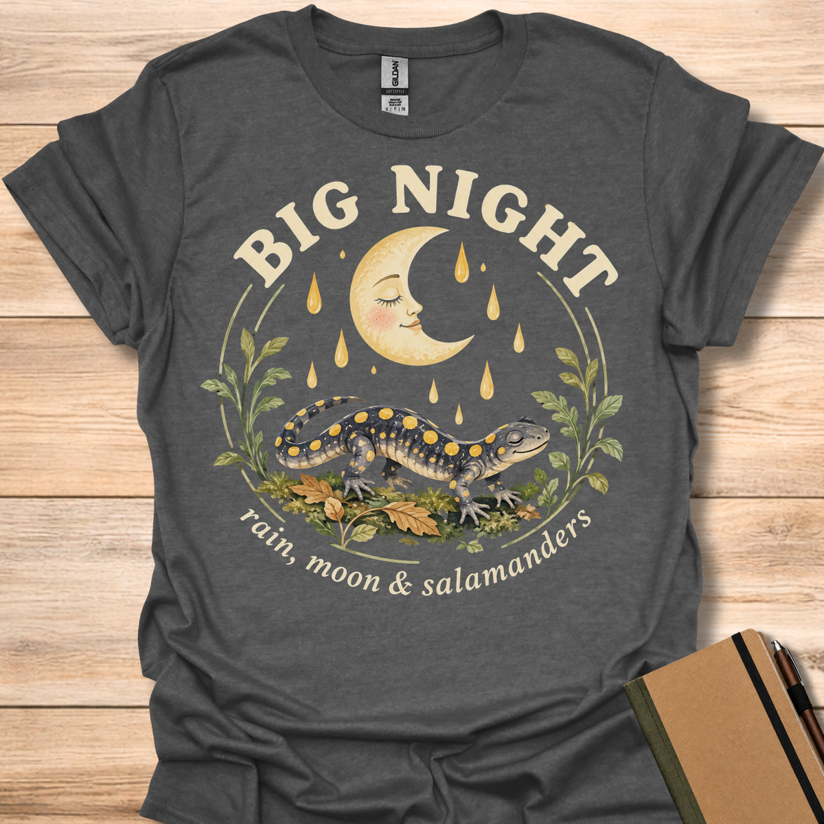 Big Night Salamander Moon - Dark Heather