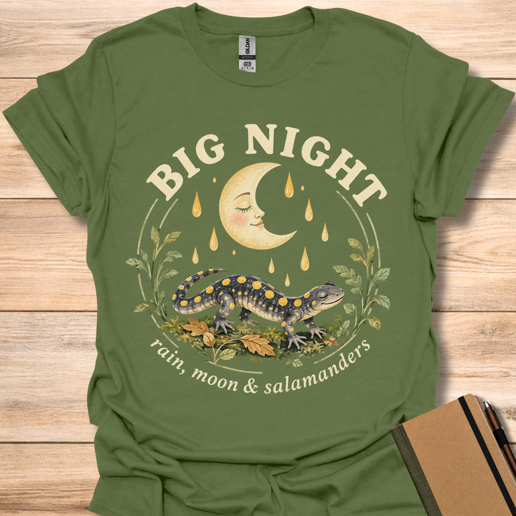 Big Night Salamander Moon - Military Green