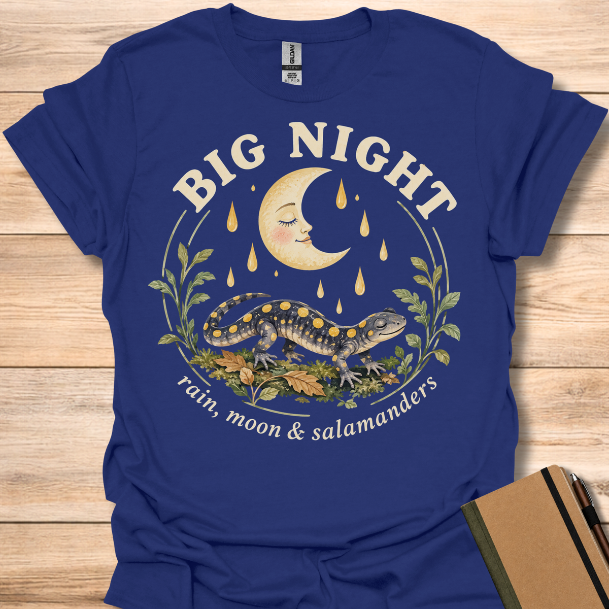 Big Night Salamander Moon - Navy