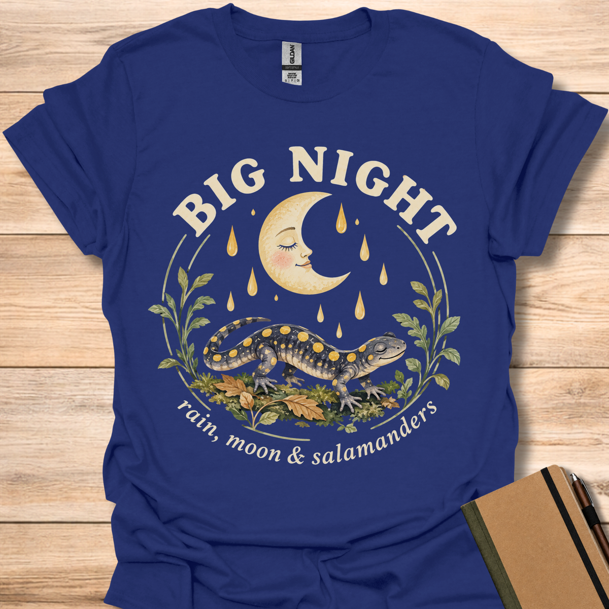 Big Night Salamander Moon - Navy