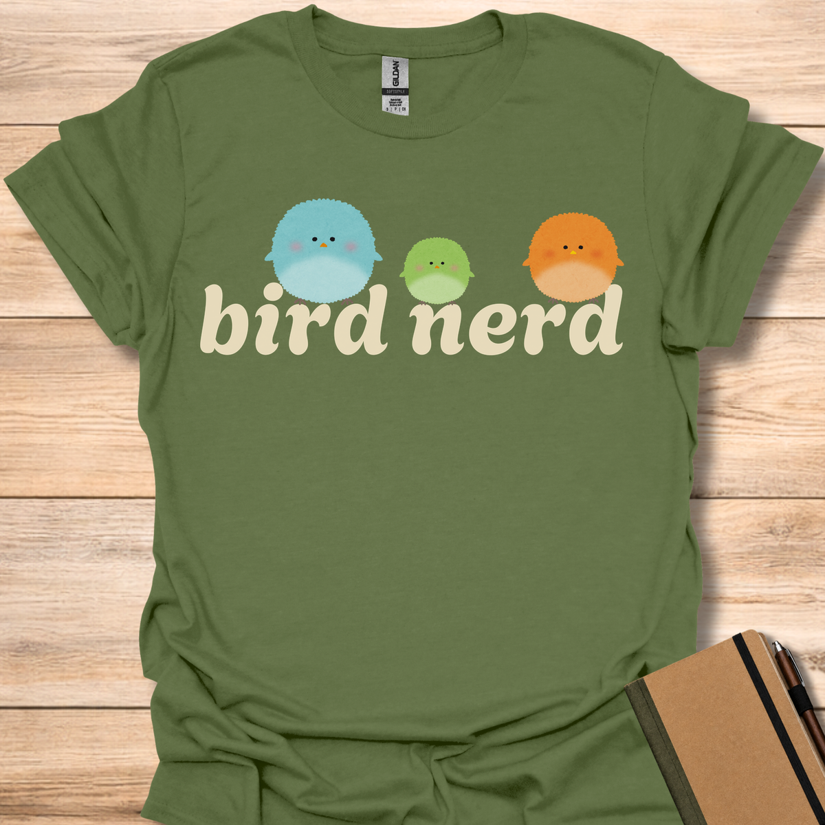 Bird Nerd Buddies - Military Green