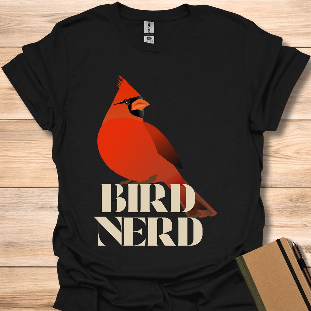 Bird Nerd Cardinal - Black