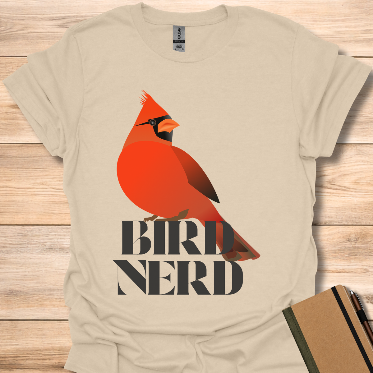 Bird Nerd Cardinal - Sand