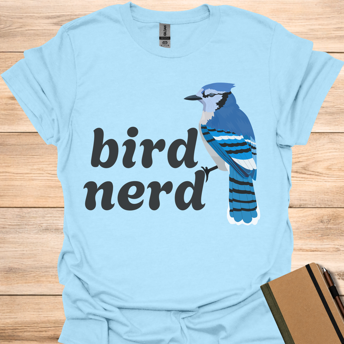 Bird Nerd Jay - Light Blue