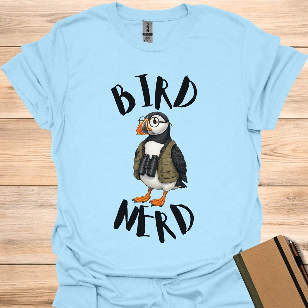 Bird Nerd Puffin - Light Blue