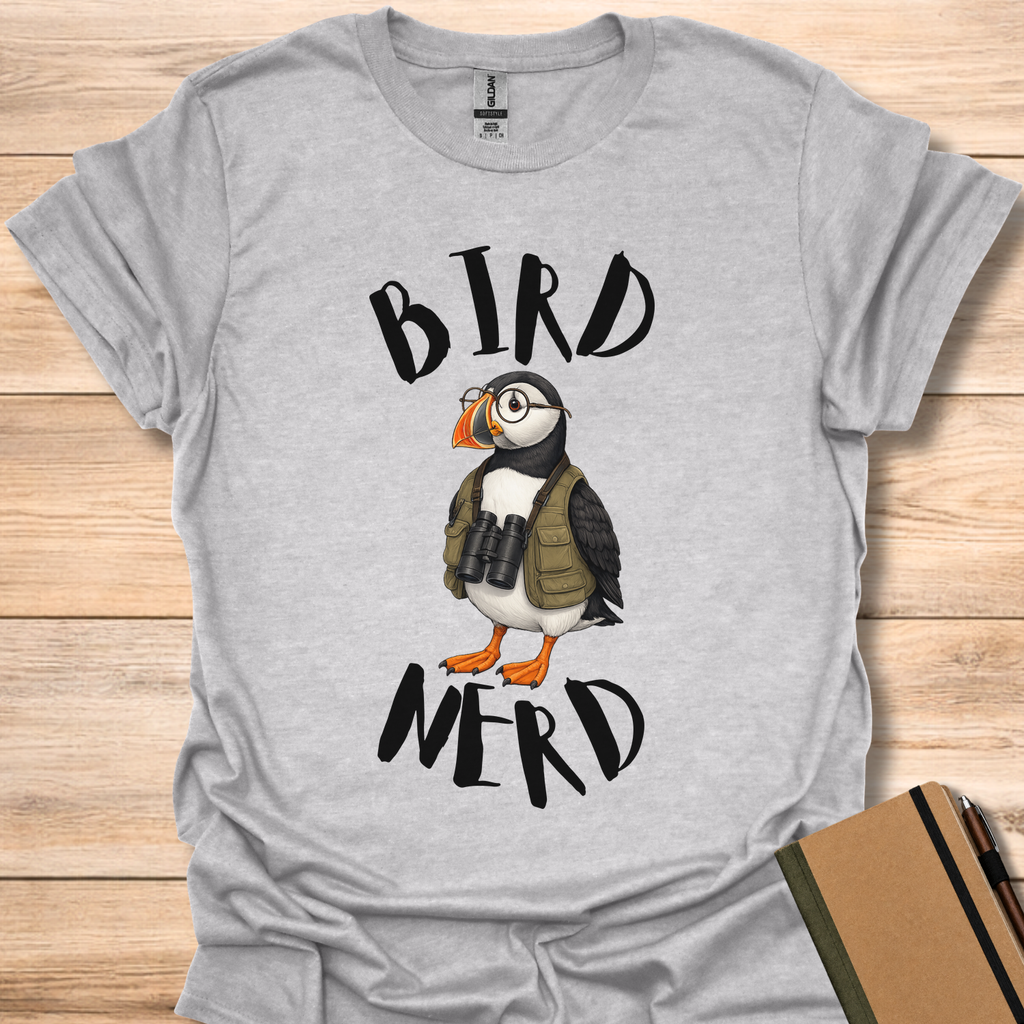 Bird Nerd Puffin - Sport Grey