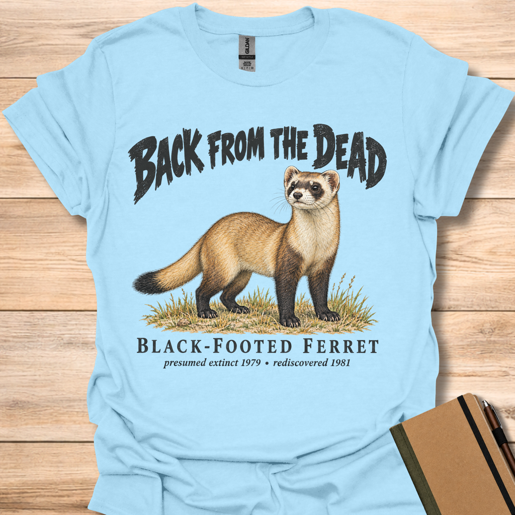 Black-Footed Ferret Back From The Dead - Light Blue