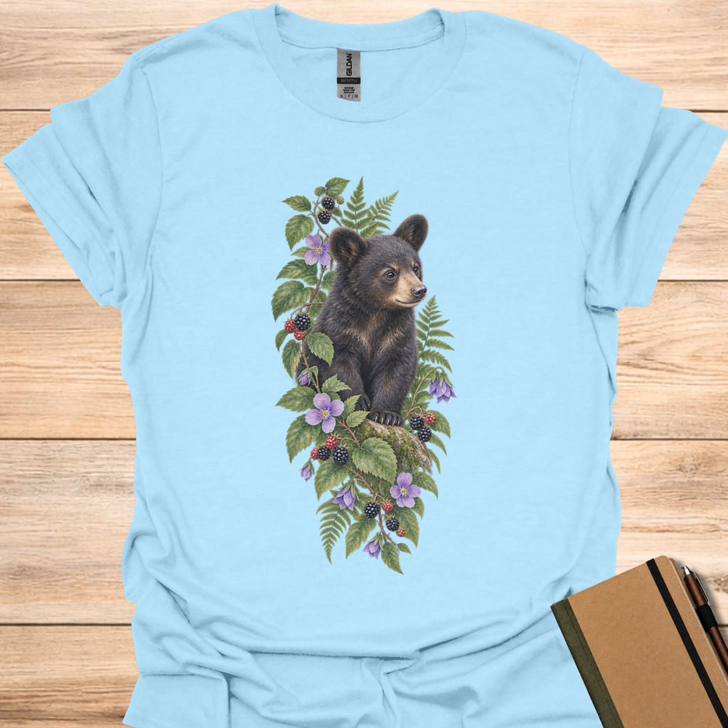 Black Bear Watercolor - Light Blue