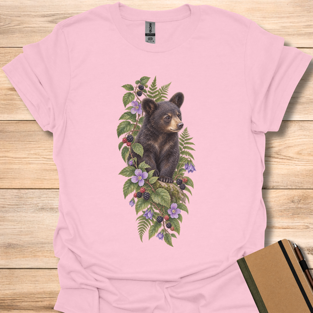 Black Bear Watercolor - Light Pink