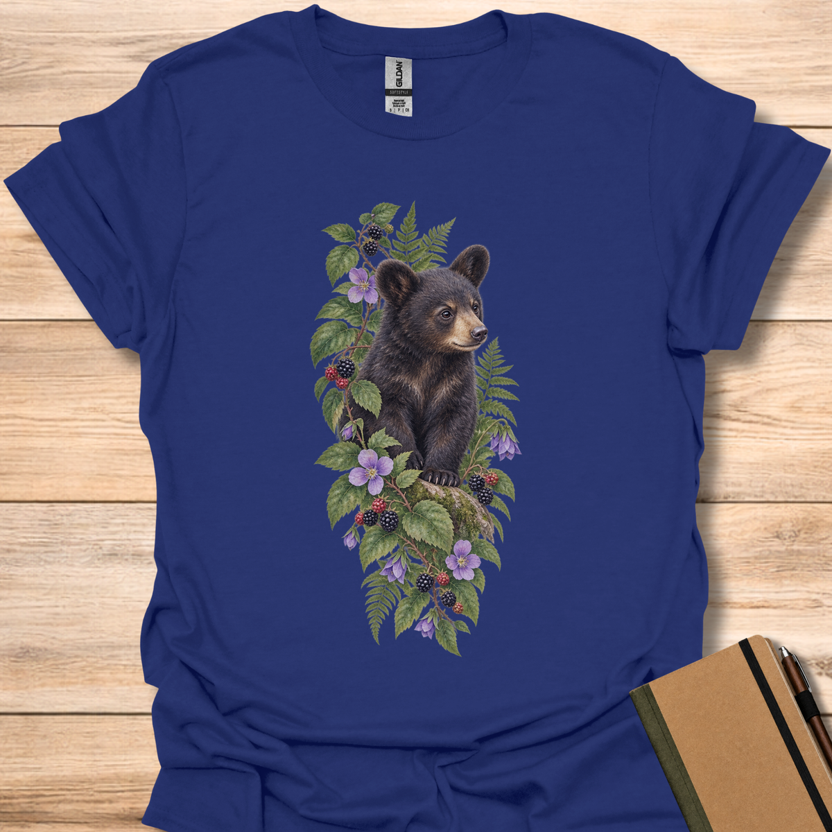 Black Bear Watercolor - Navy