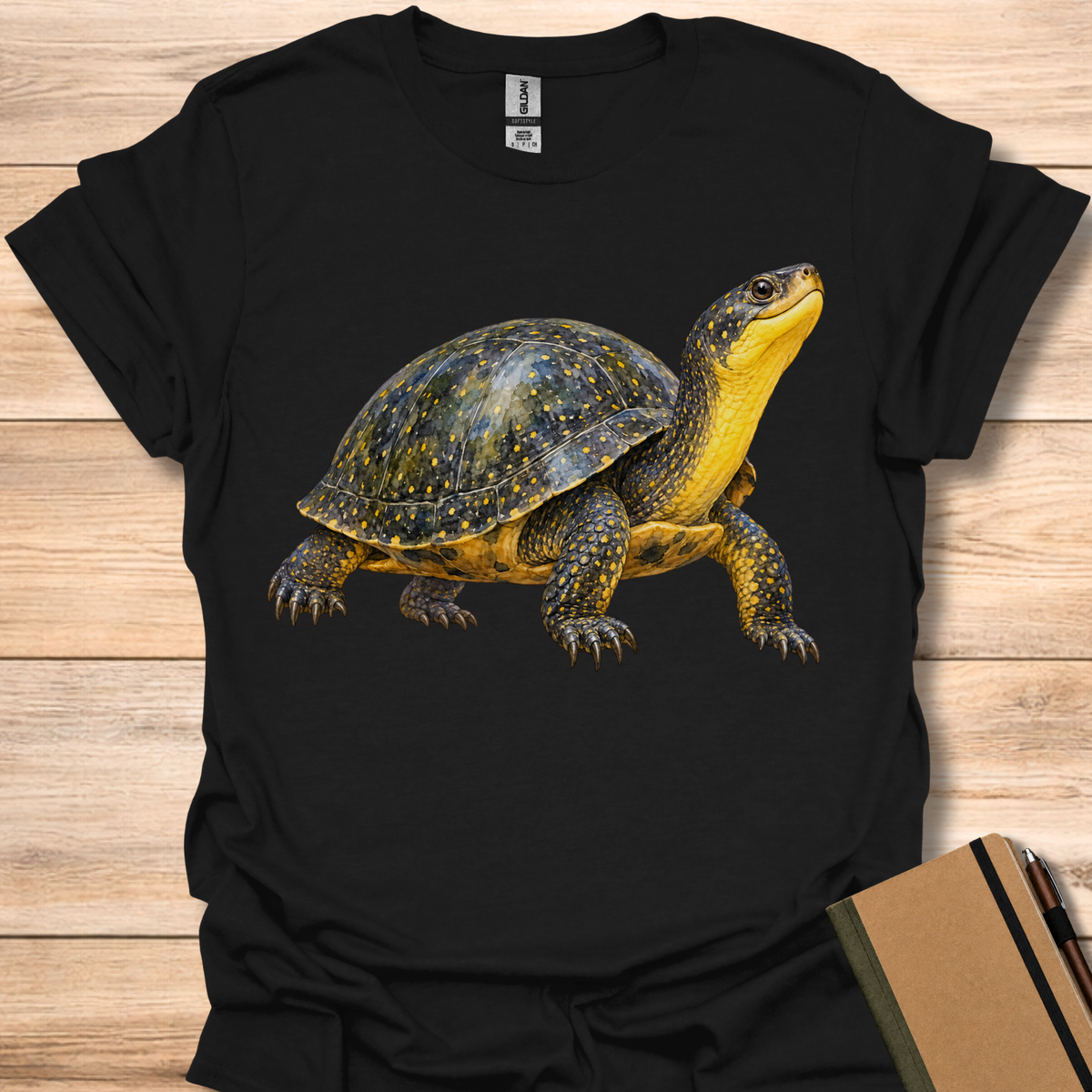 Blanding'S Turtle Watercolor - Black