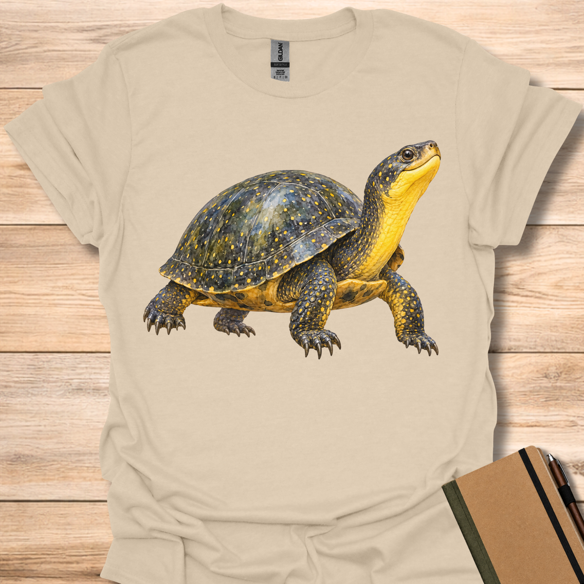 Blanding'S Turtle Watercolor - Sand