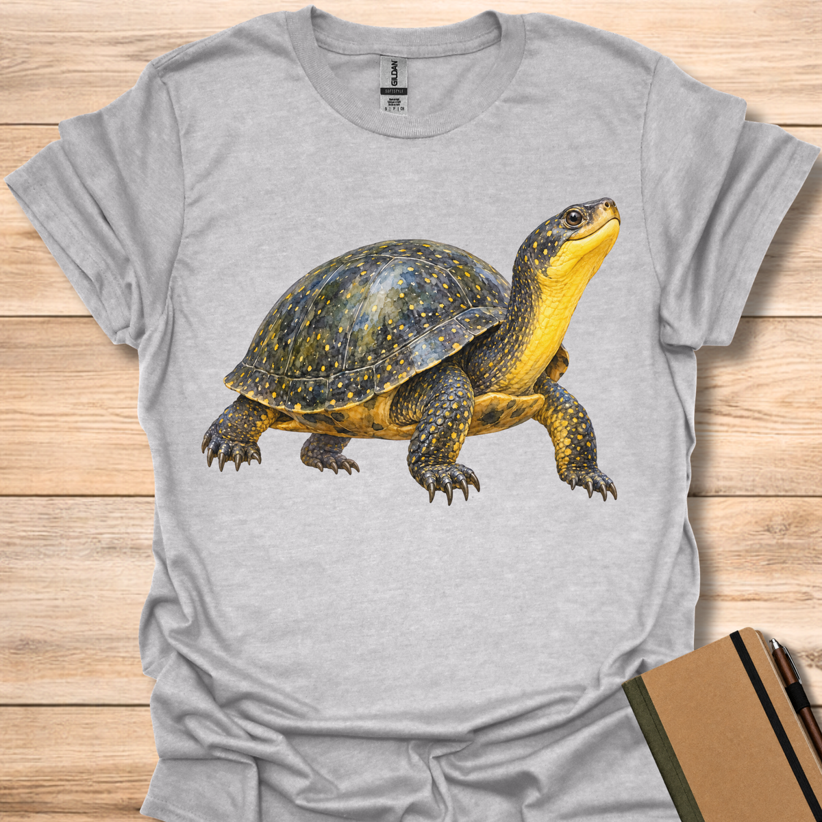 Blanding'S Turtle Watercolor - Sport Grey