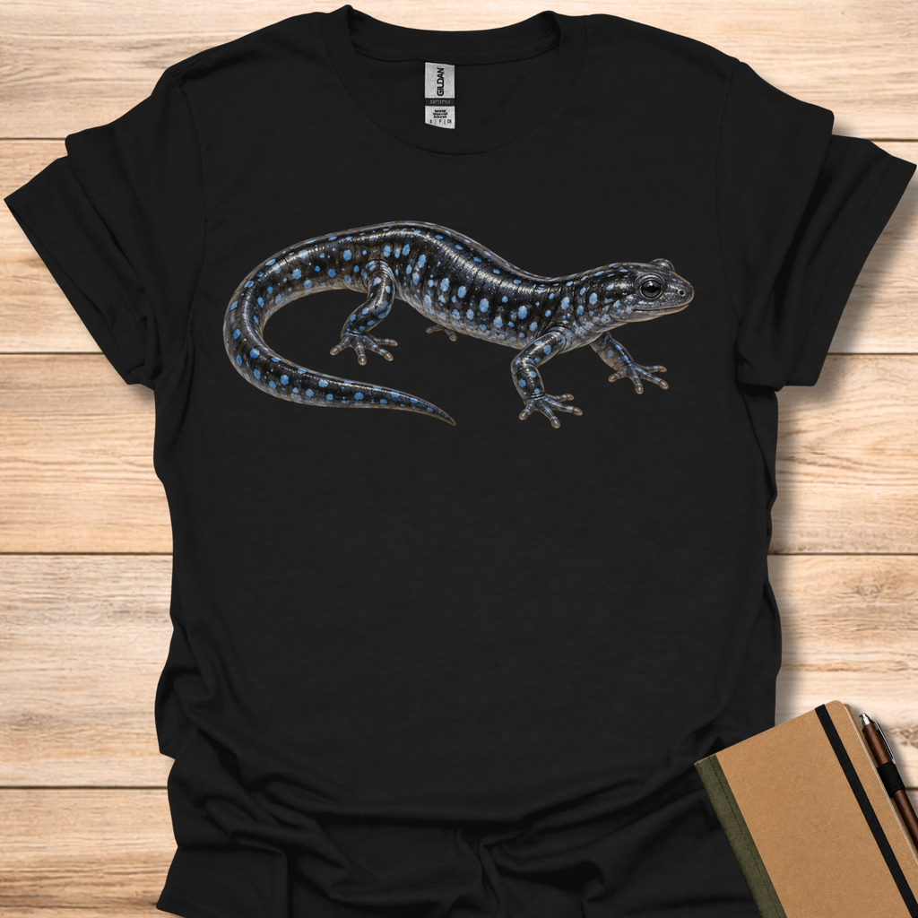 Blue-spotted Salamander Field Guide - Black