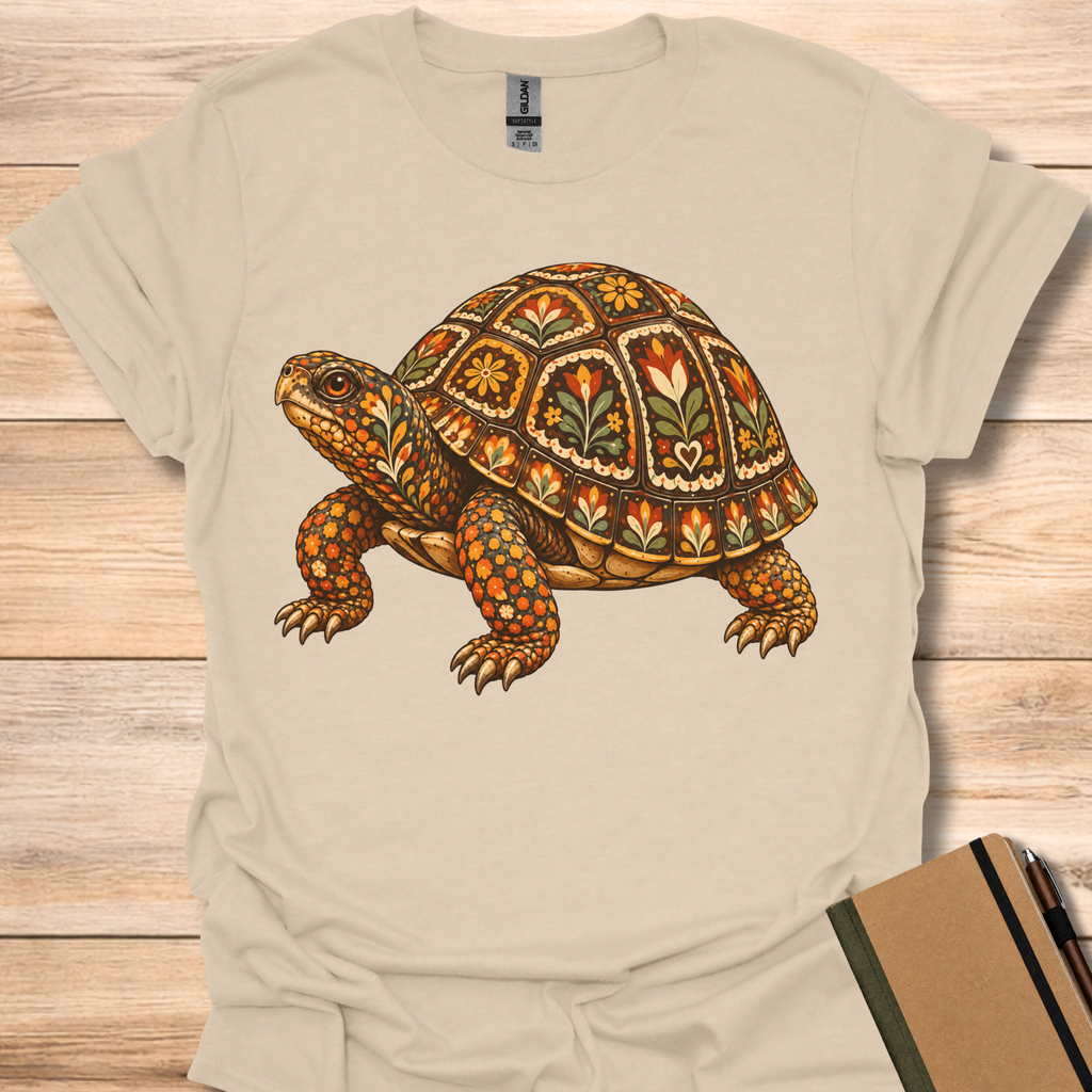 Box Turtle Folk Art - Sand