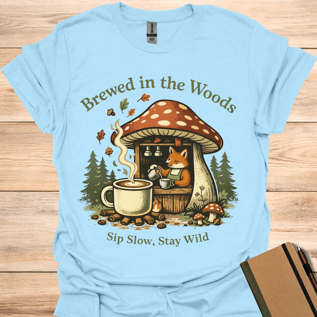 Brewed in the Woods - Light Blue