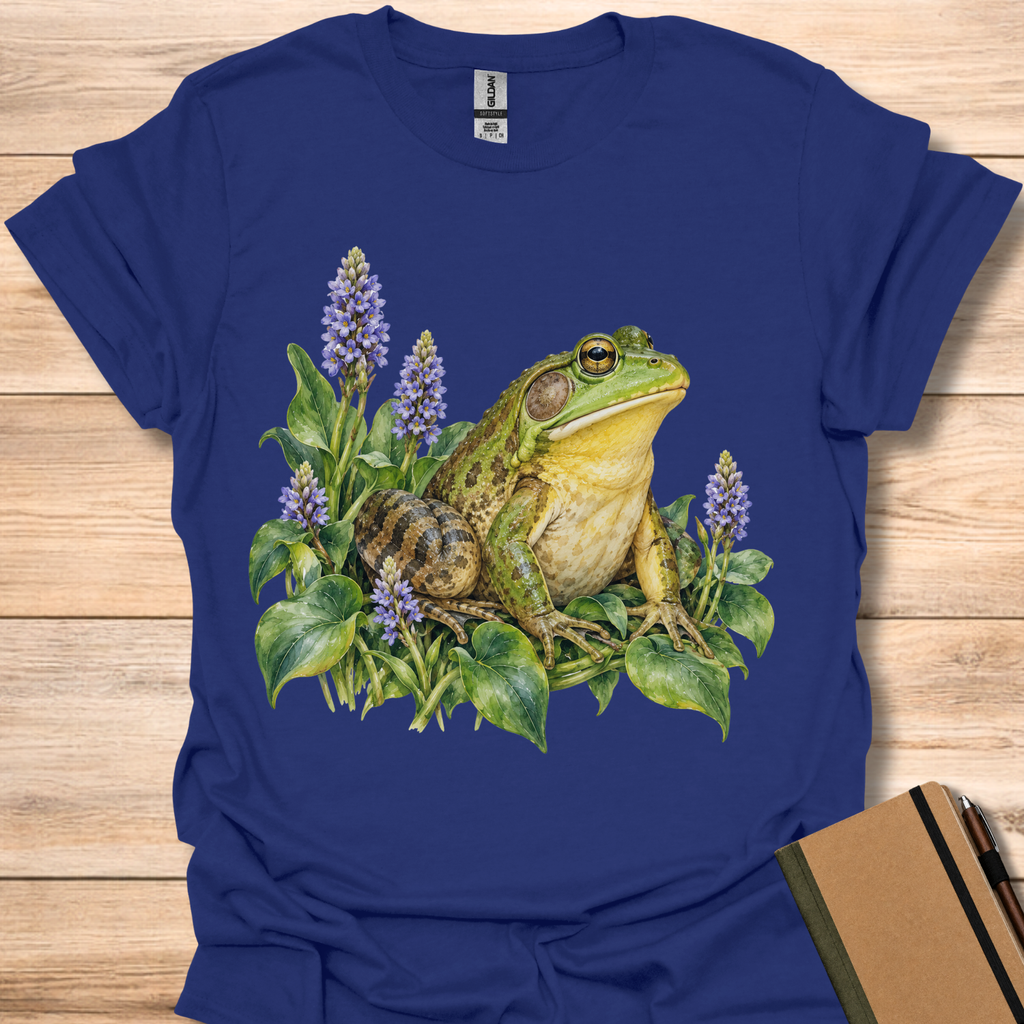 Bullfrog In Pickerelweed - Navy