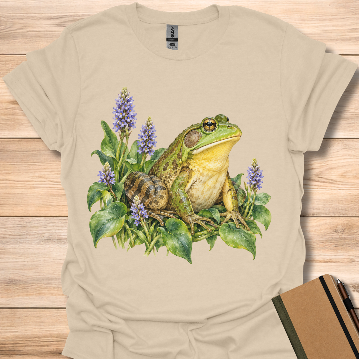 Bullfrog In Pickerelweed - Sand