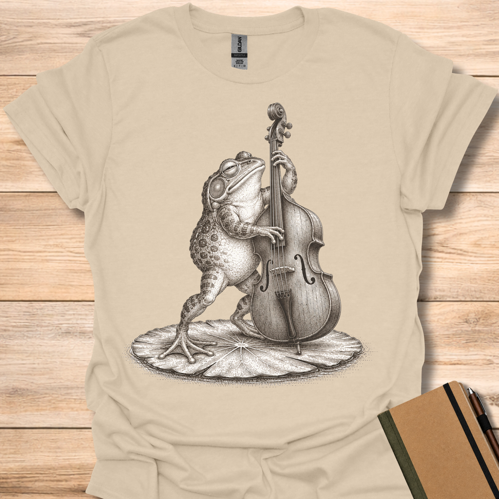 Bullfrog On Upright Bass - Sand