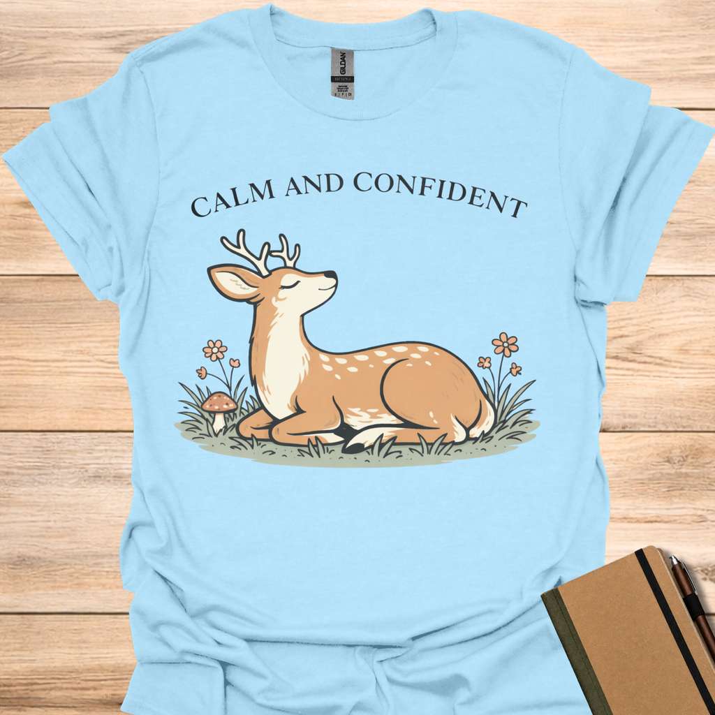Calm and Confident - Light Blue