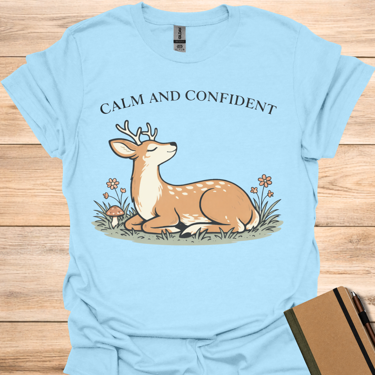 Calm and Confident - Light Blue