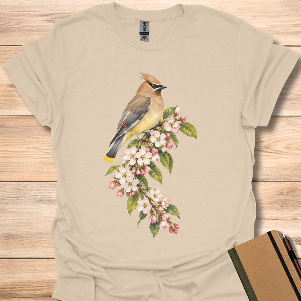 Cedar Waxwing On Serviceberry - Sand