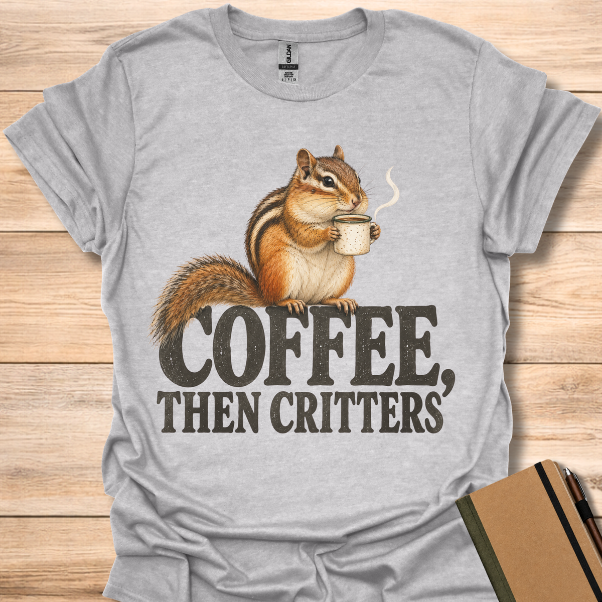 Coffee, Then Critters - Sport Grey