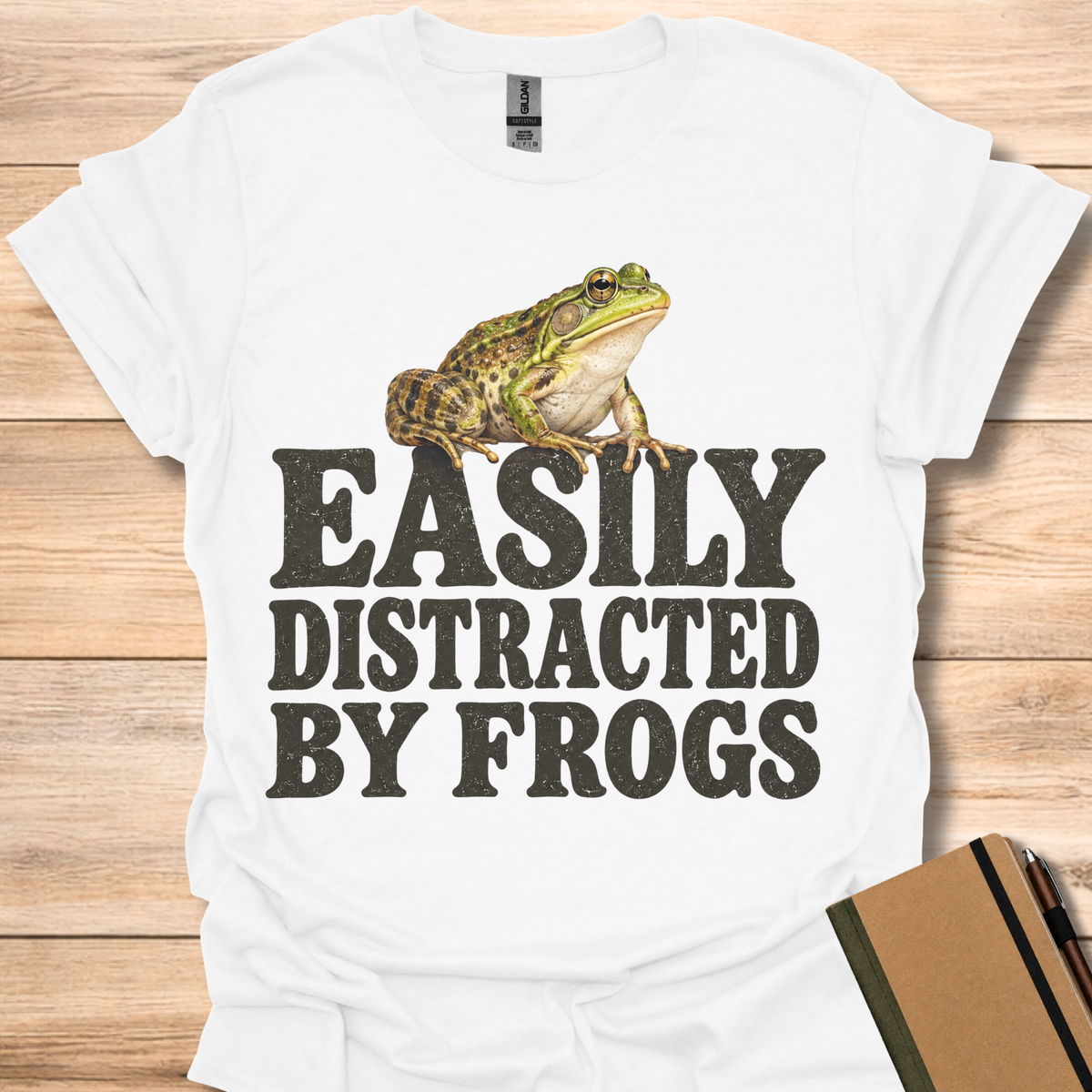 Easily Distracted By Frogs - White