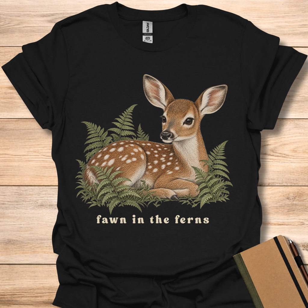 Fawn In The Ferns - Black