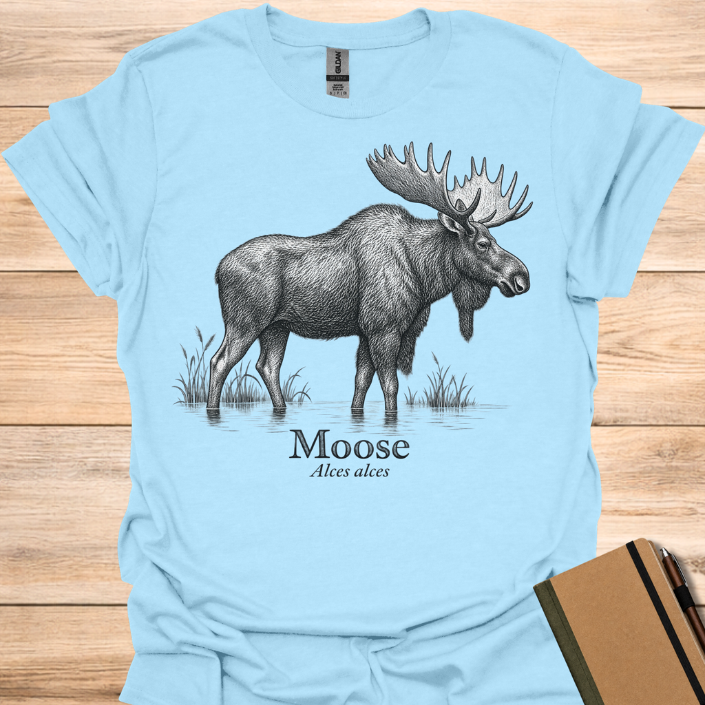 Field Guide Moose - Light Blue