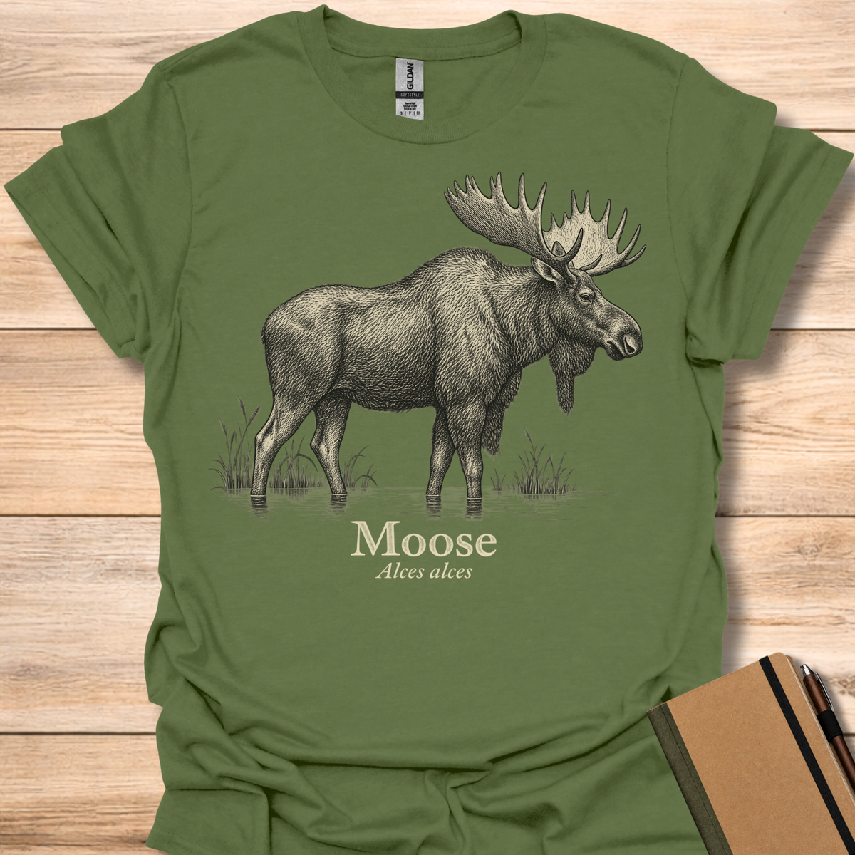 Field Guide Moose - Military Green