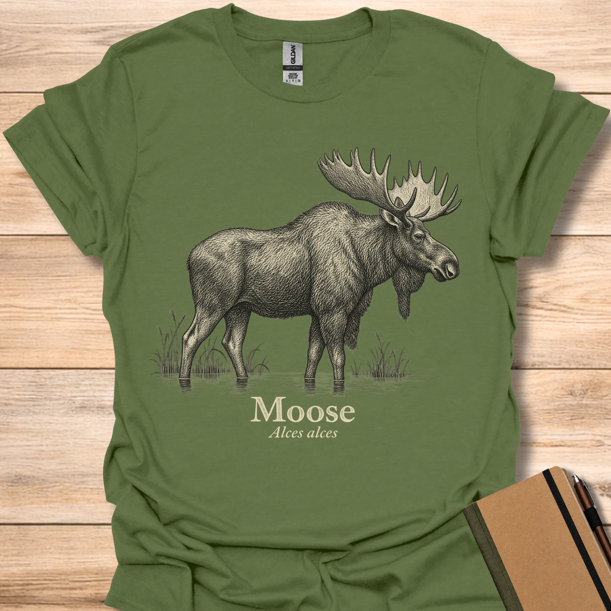 Field Guide Moose - Military Green