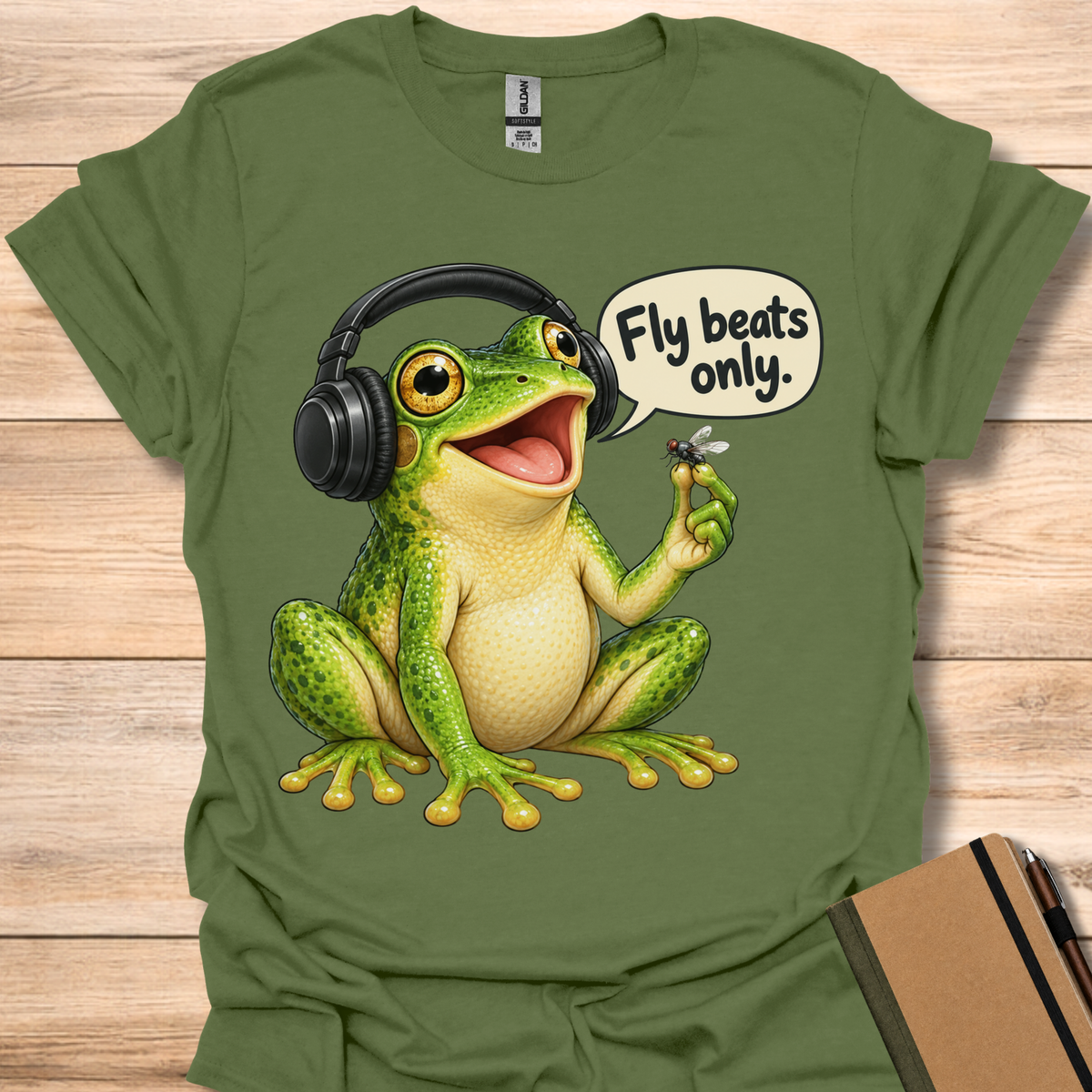Fly Beats Only Frog - Military Green