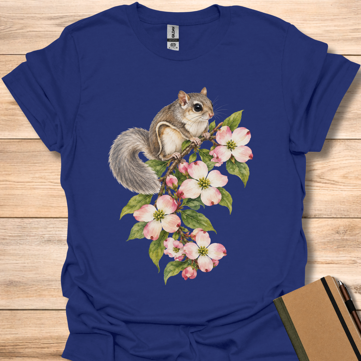 Flying Squirrel On Flowering Dogwood - Navy
