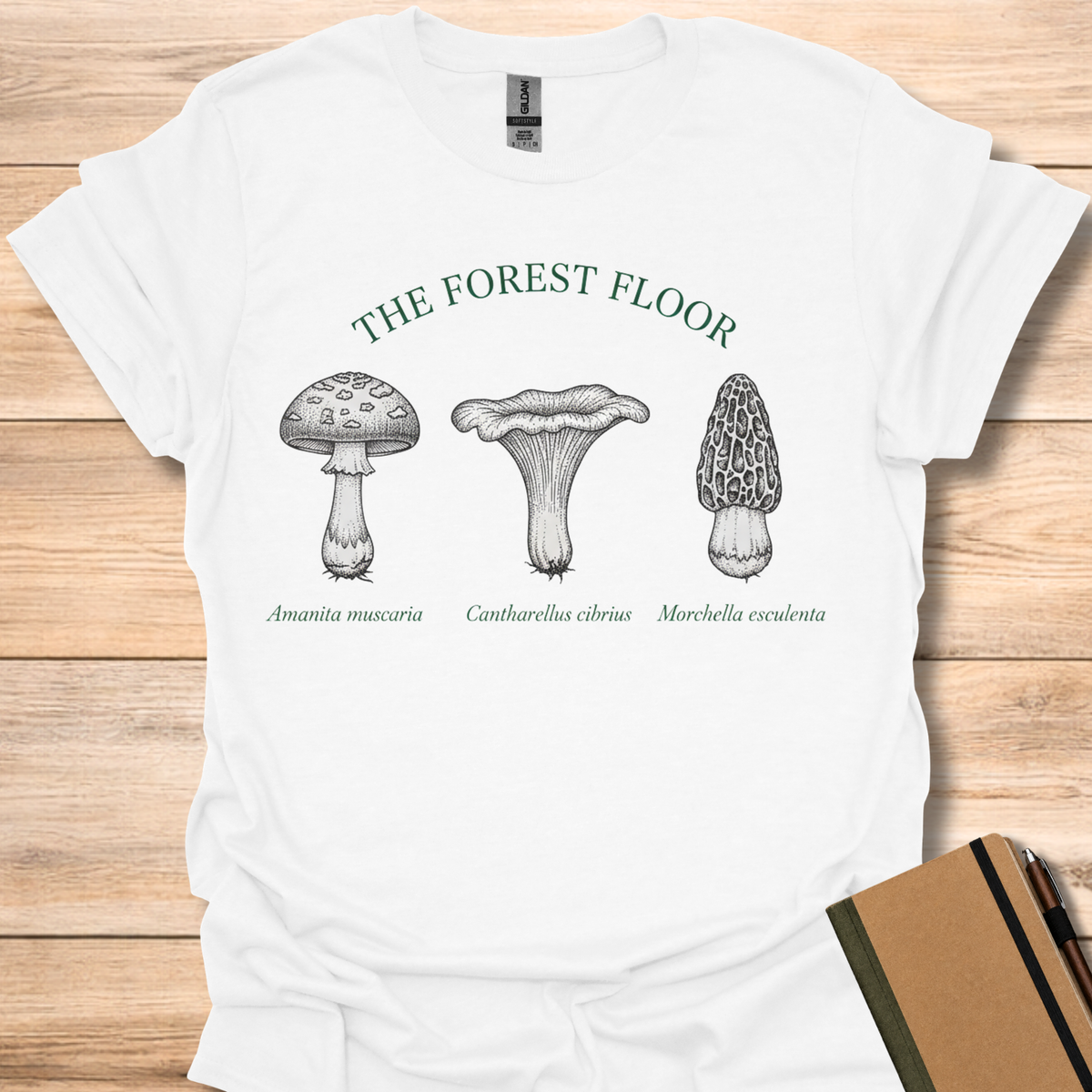 Forest Floor Mushrooms - White