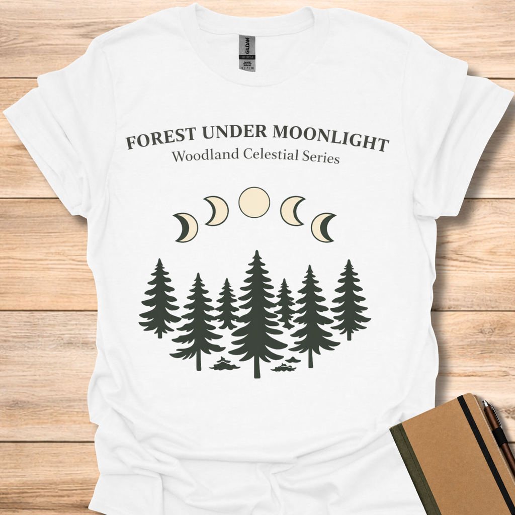 Forest Under Moonlight - White