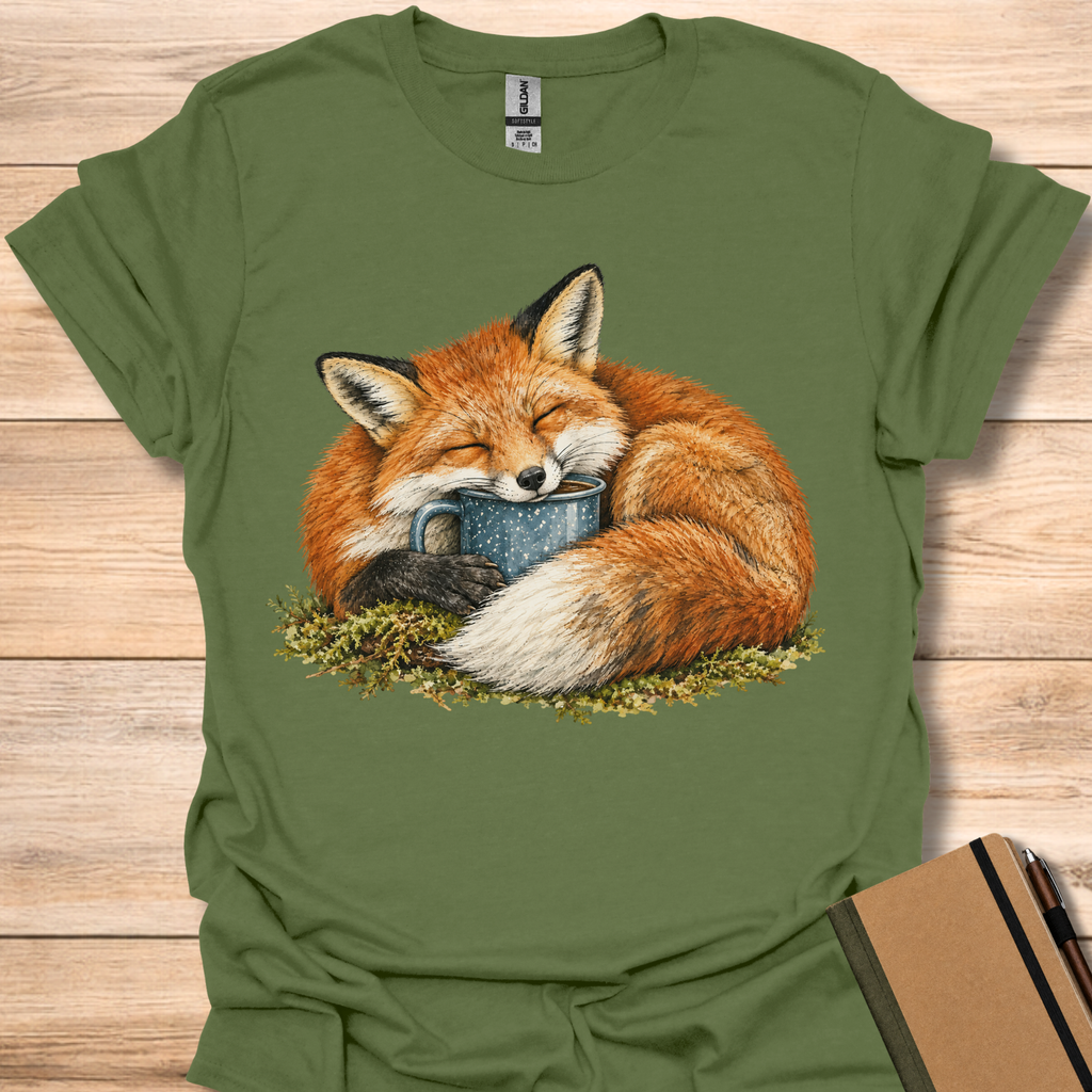 Fox And Camp Mug - Military Green