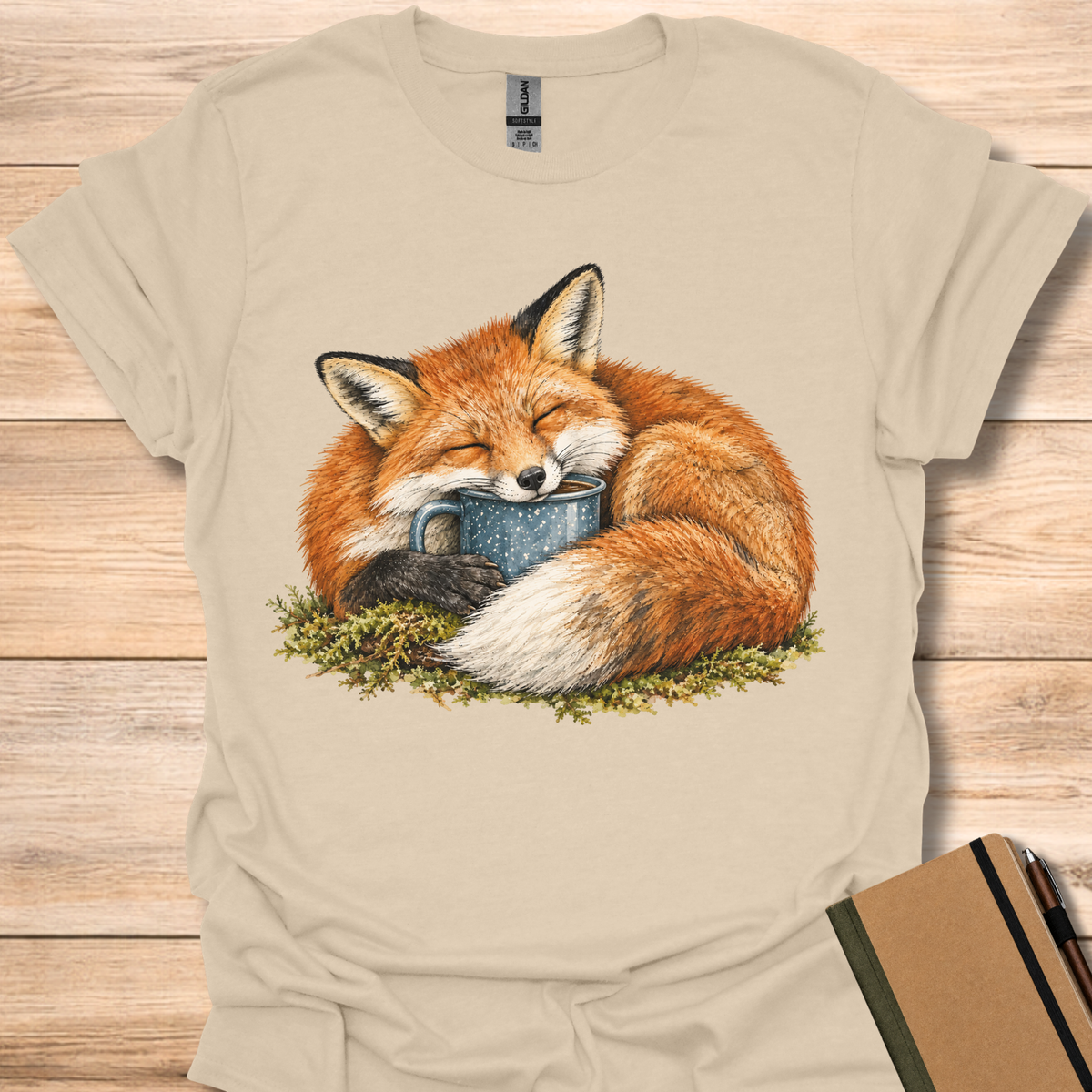 Fox And Camp Mug - Sand