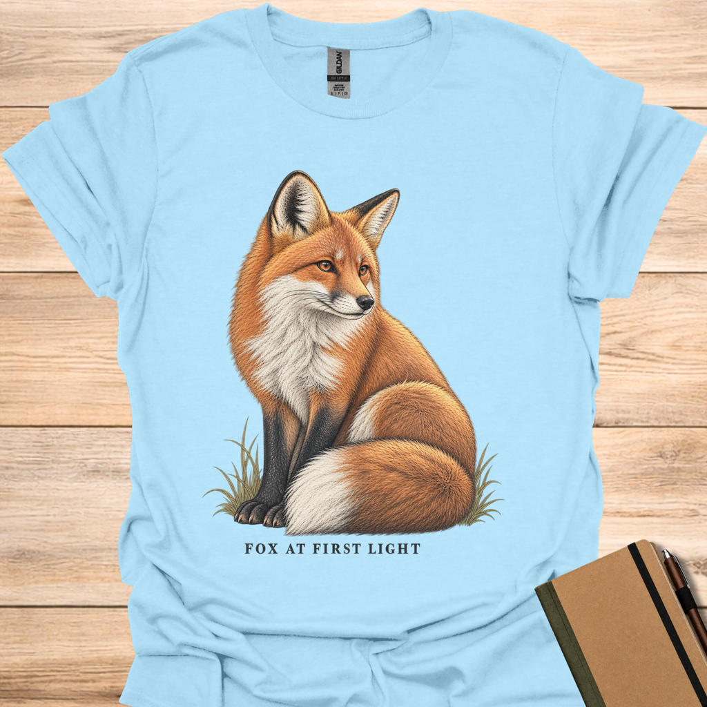 Fox At First Light - Light Blue