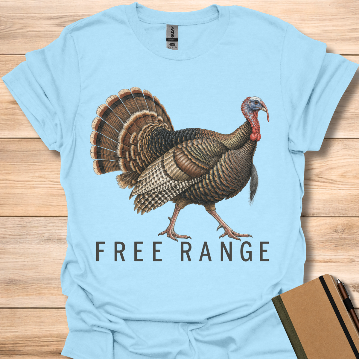 Free Range Turkey - Light Blue