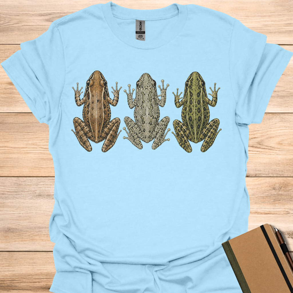 Frog Trio - Light Blue