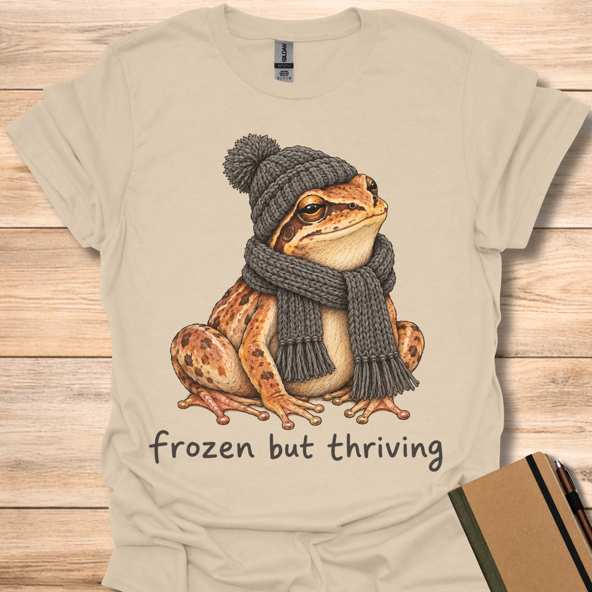 Frozen But Thriving Frog - Sand