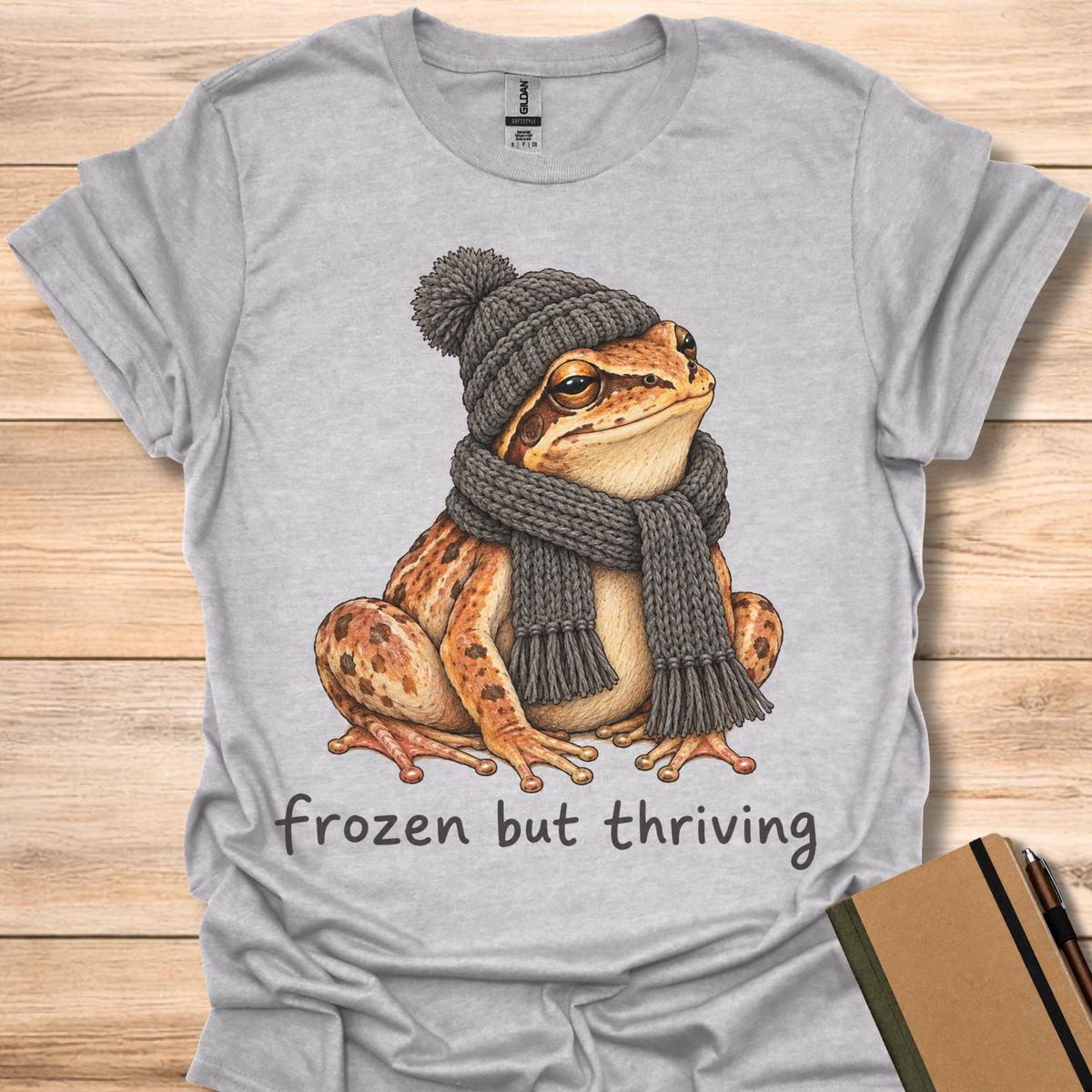 Frozen But Thriving Frog - Sport Grey