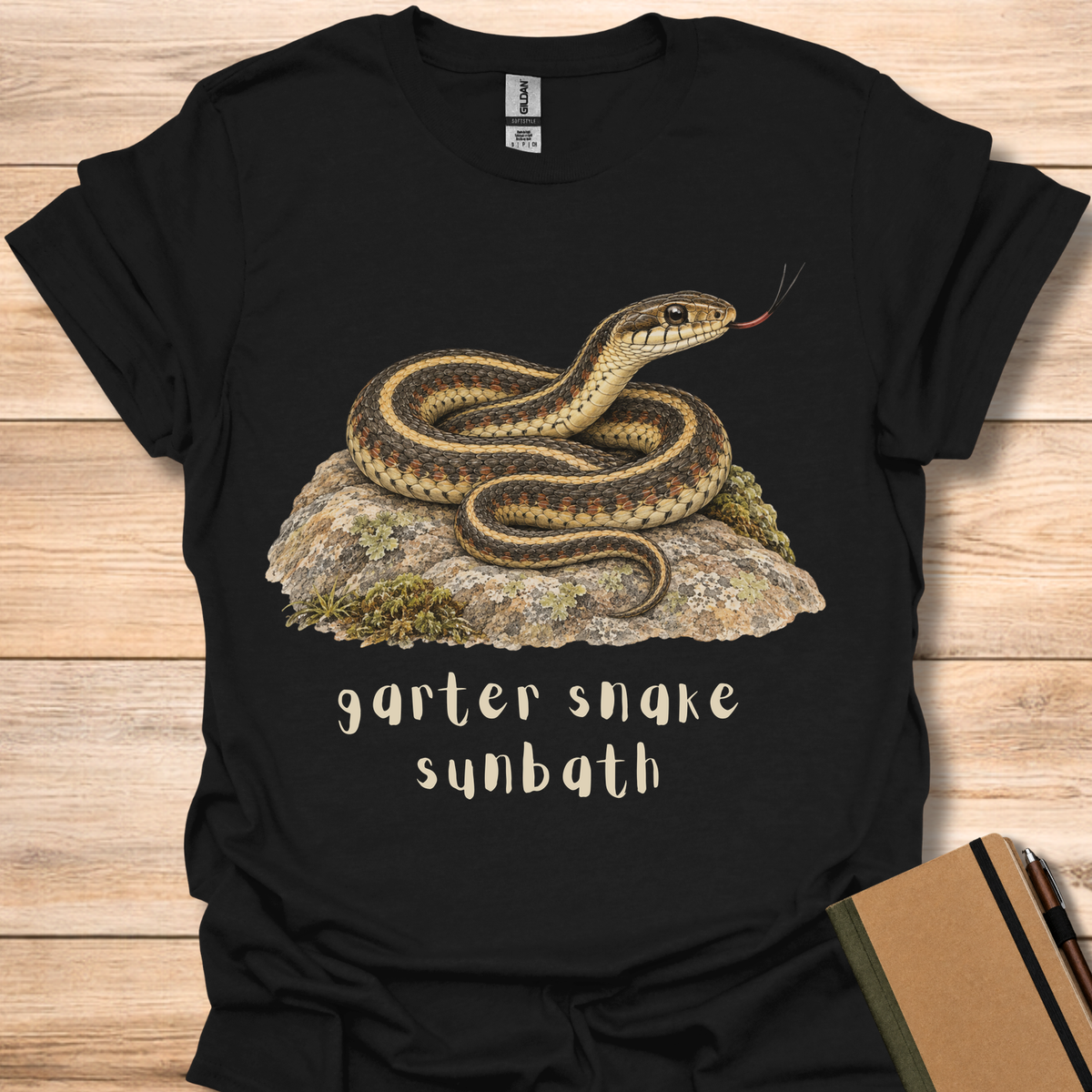 Garter Snake Sunbath - Black